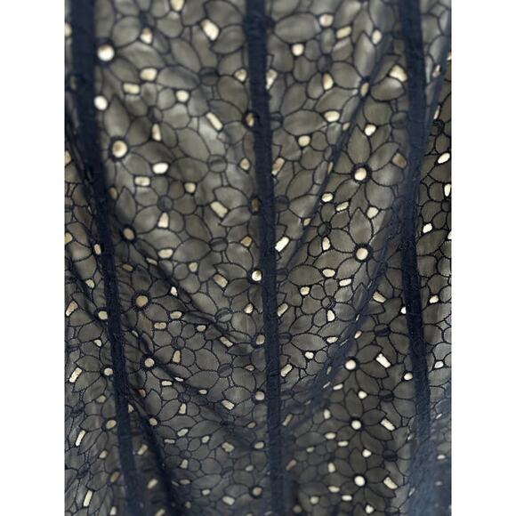 Vtg For Joseph Size 6 Black Lace Skirt Knee Length A Line Whimsigoth Dark Fairy - Picture 6 of 10